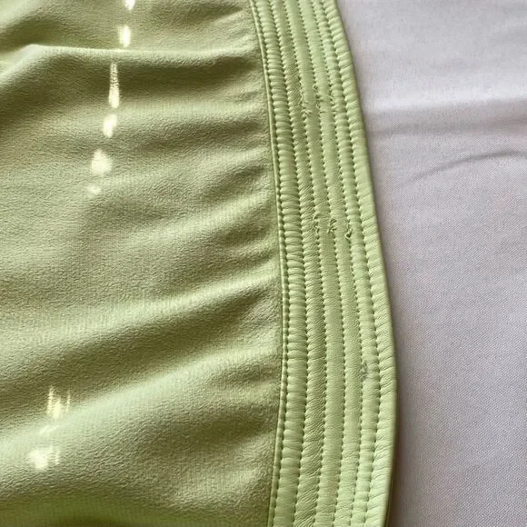 NWT House of Harlow 1960 Lime Green Vegan Leather Midi Shirt Dress Size Medium - Picture 9 of 16